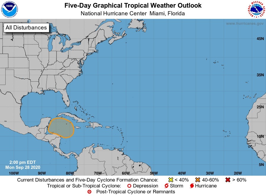 Sistema de baja presión favorecerá la lluvia durante las próximas semanas
