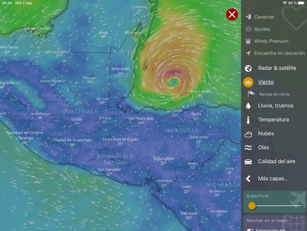 Conozca en tiempo real el desplazamiento de la tormenta tropical Nana