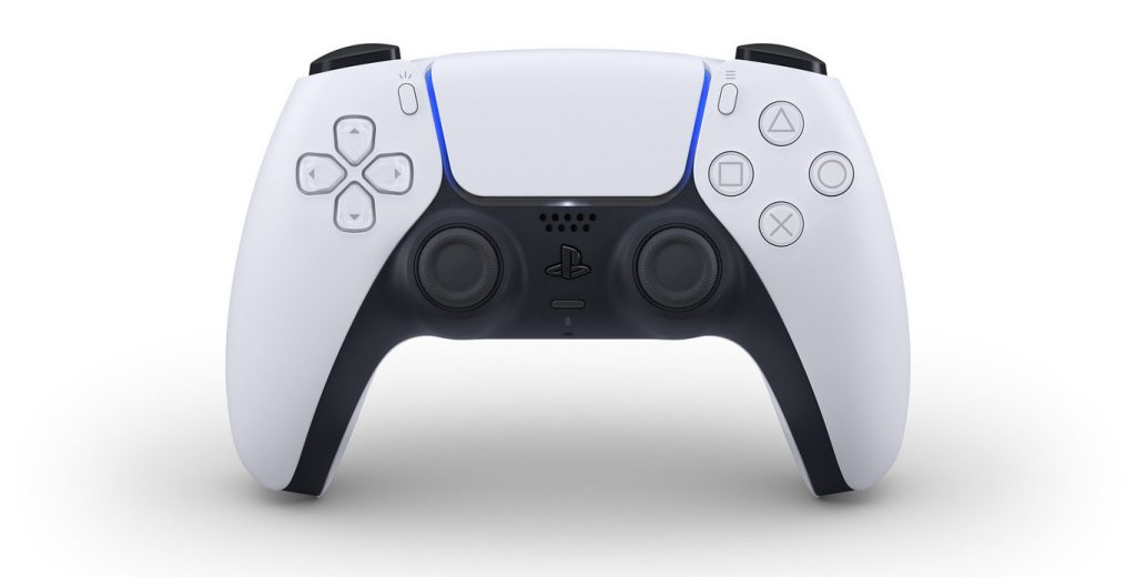 Control blanco de la PS5 
