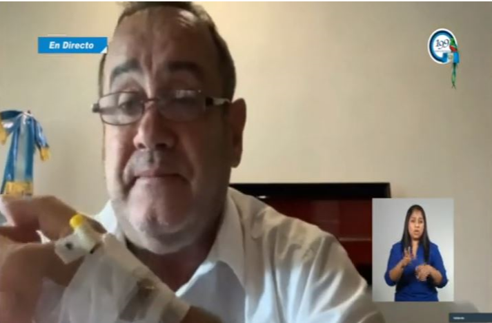 Presidente Giammattei: “A pesar de la fatiga, no ha sido necesaria la utilización del oxígeno”