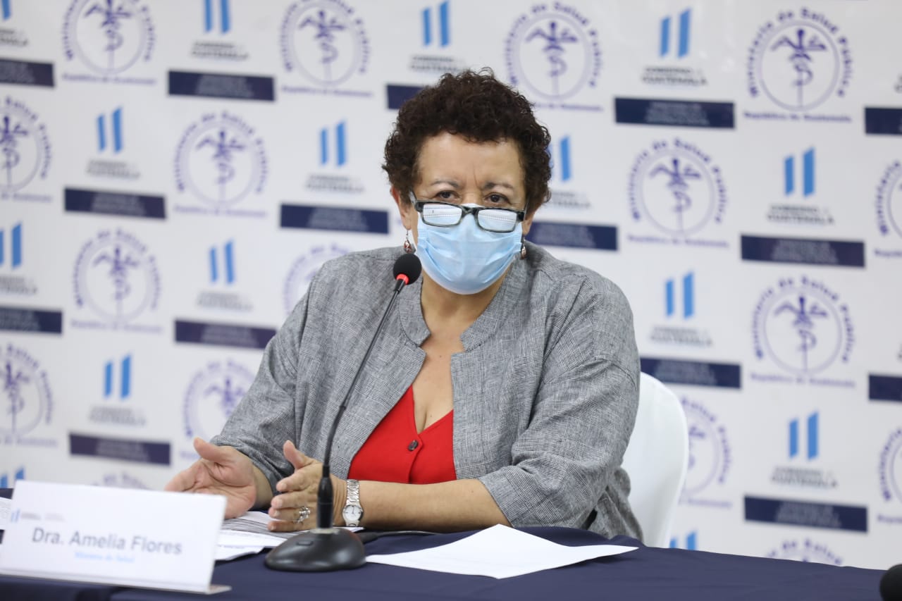 Amelia Flores, ministra de Salud de Guatemala, brindó un mensaje para la nación.