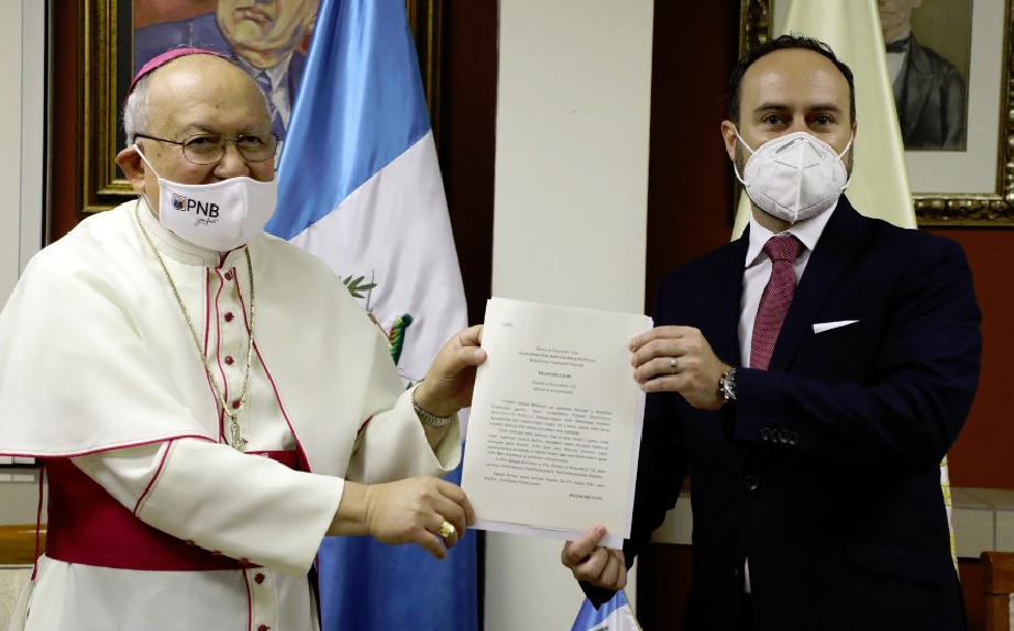 Guatemala recibe copia de estilo para presentación de nuncio apostólico