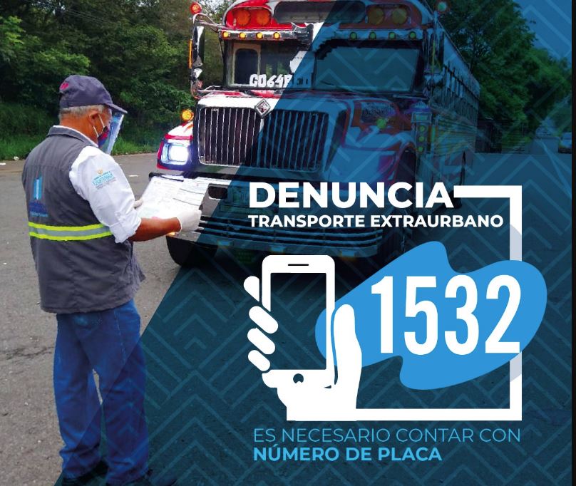 Dirección General de Transportes habilita línea 1532 para presentar denuncias