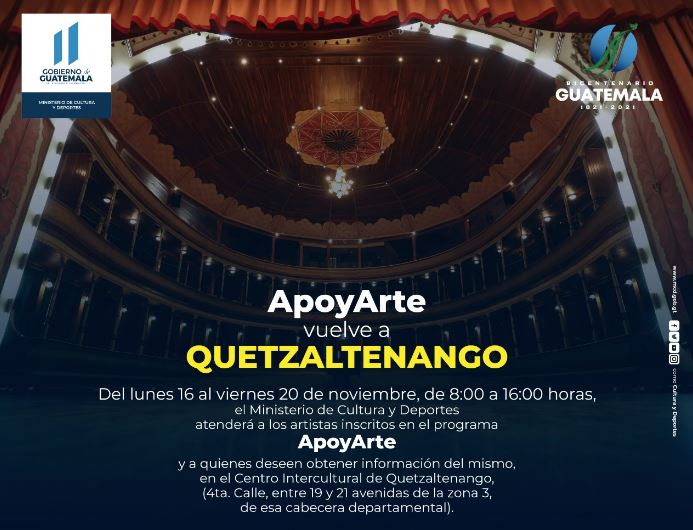 Artistas quetzaltecos se unen a programa ApoyArte