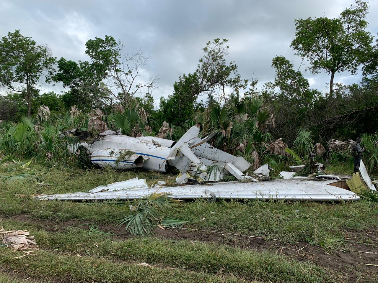 Aeronave viola espacio aéreo nacional y se accidenta en Retalhuleu