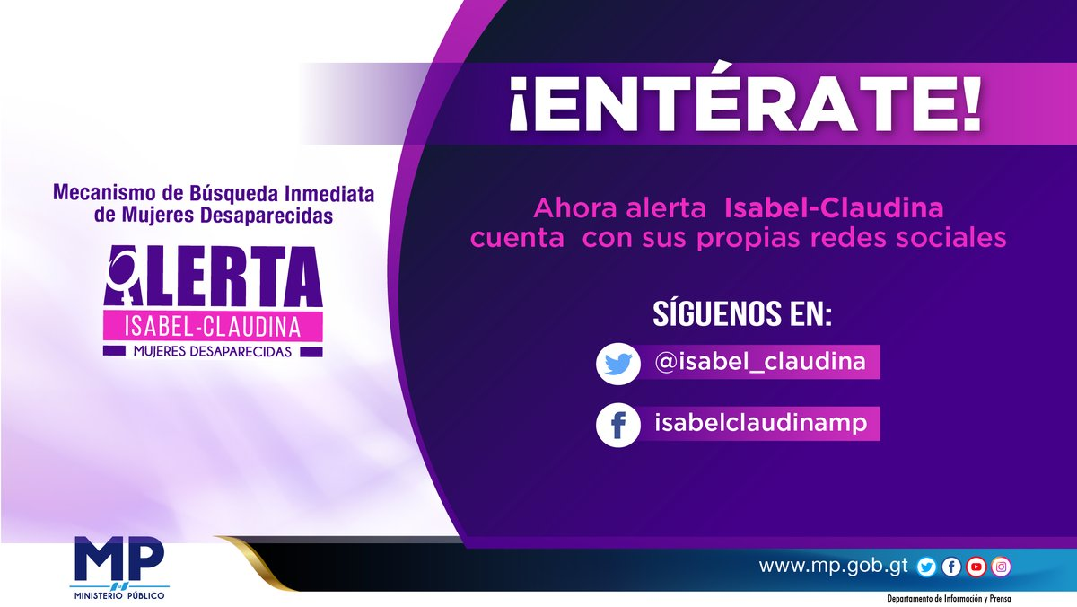 Alerta Isabel-Claudina contribuye a la localización de mujeres desaparecidas
