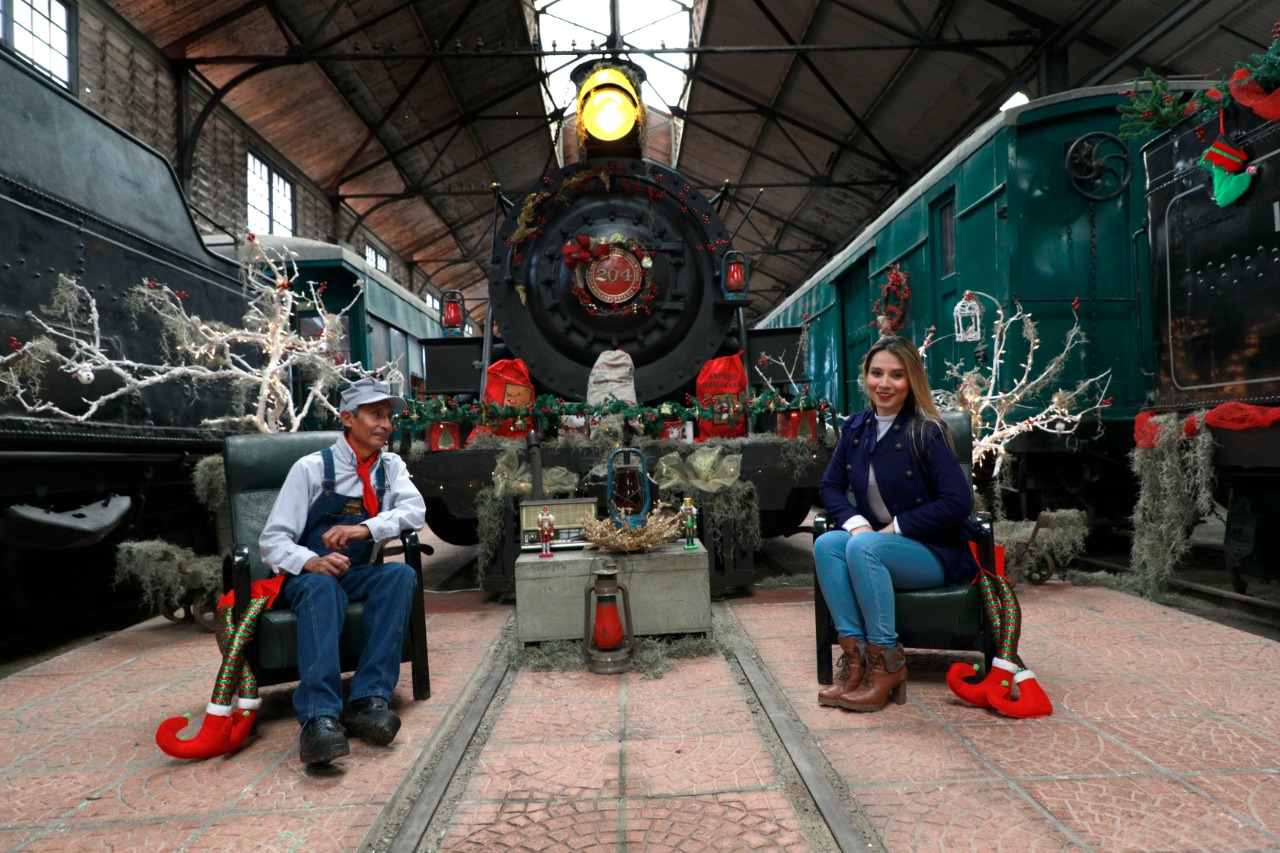 Tómate la fotografía navideña en el Museo del Ferrocarril