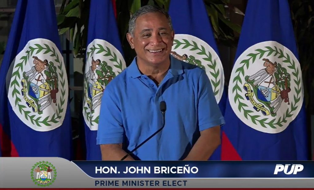 Presidente Giammattei felicita al primer ministro electo de Belice por su victoria en los comicios
