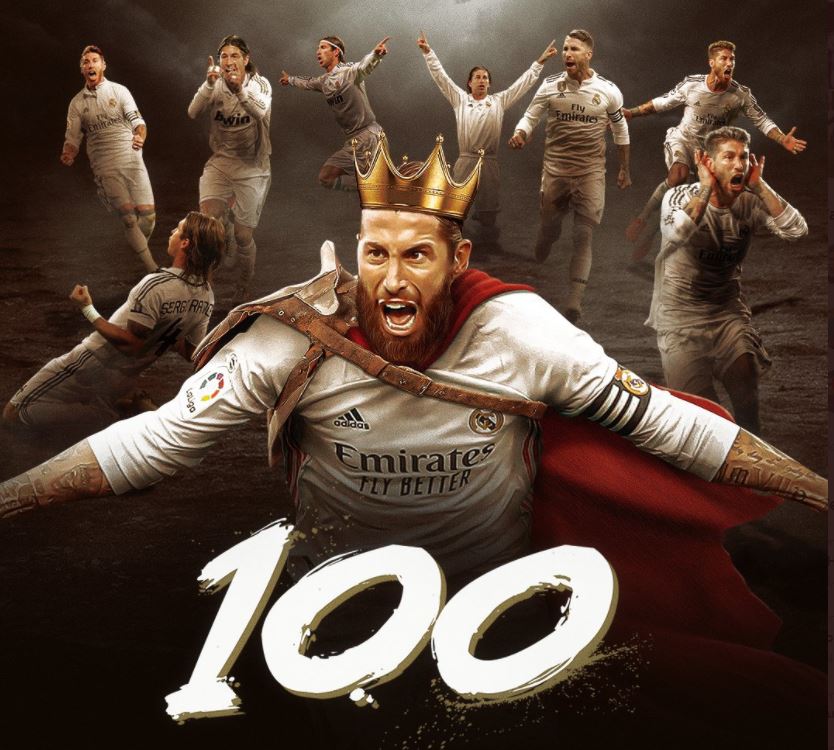 Sergio Ramos llegó a 100 goles con el Real Madrid