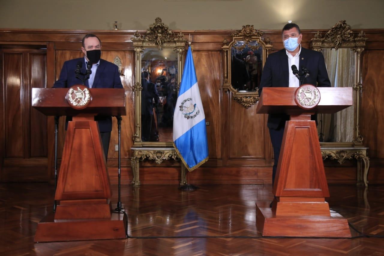 Presidente y Vicepresidente llaman a la unidad en Guatemala