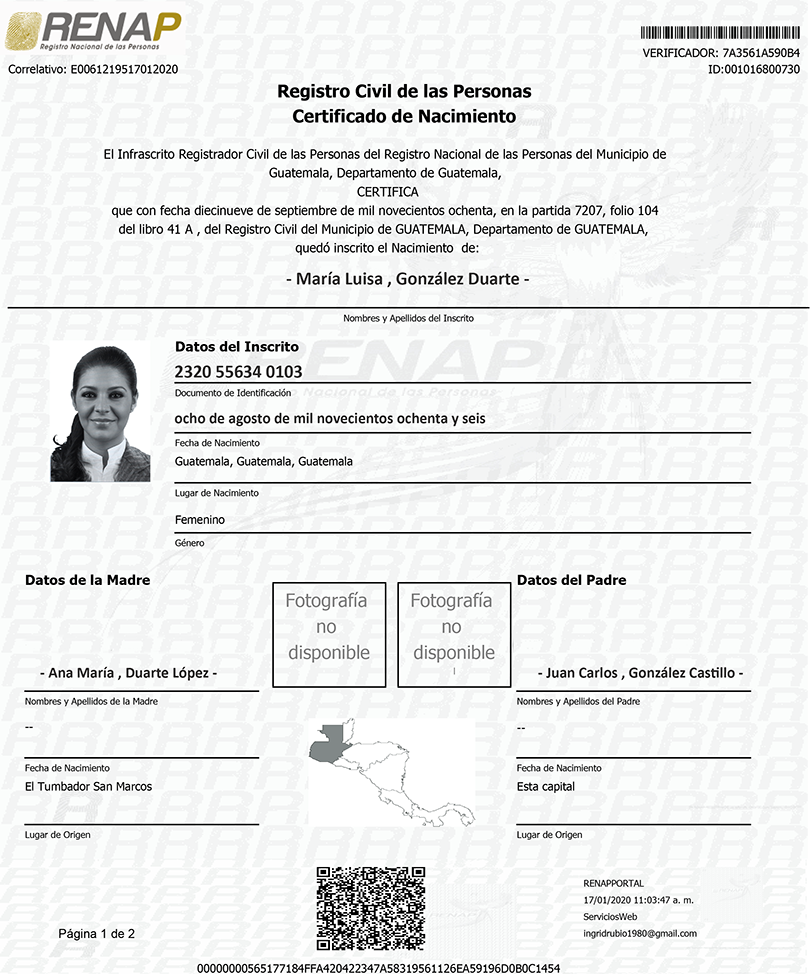 Incrementan solicitudes de certificados de nacimiento