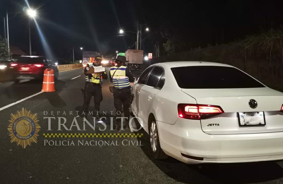 Tránsito de la PNC lanza campaña de prevención para las fiestas de fin de año