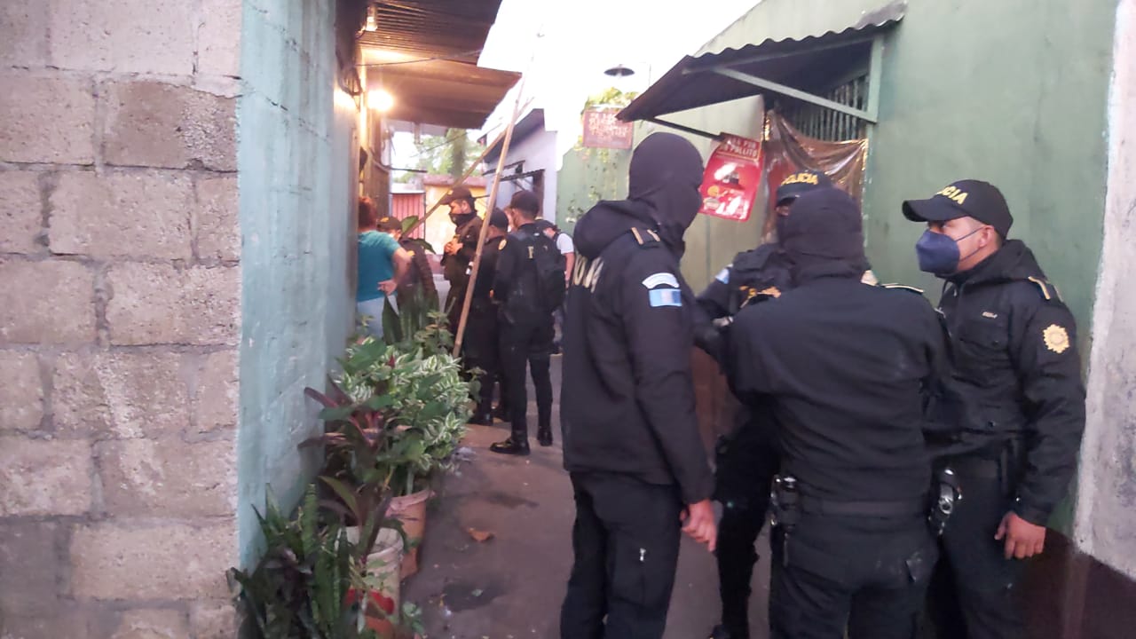 La PNC realiza acciones contra presuntos extorsionistas