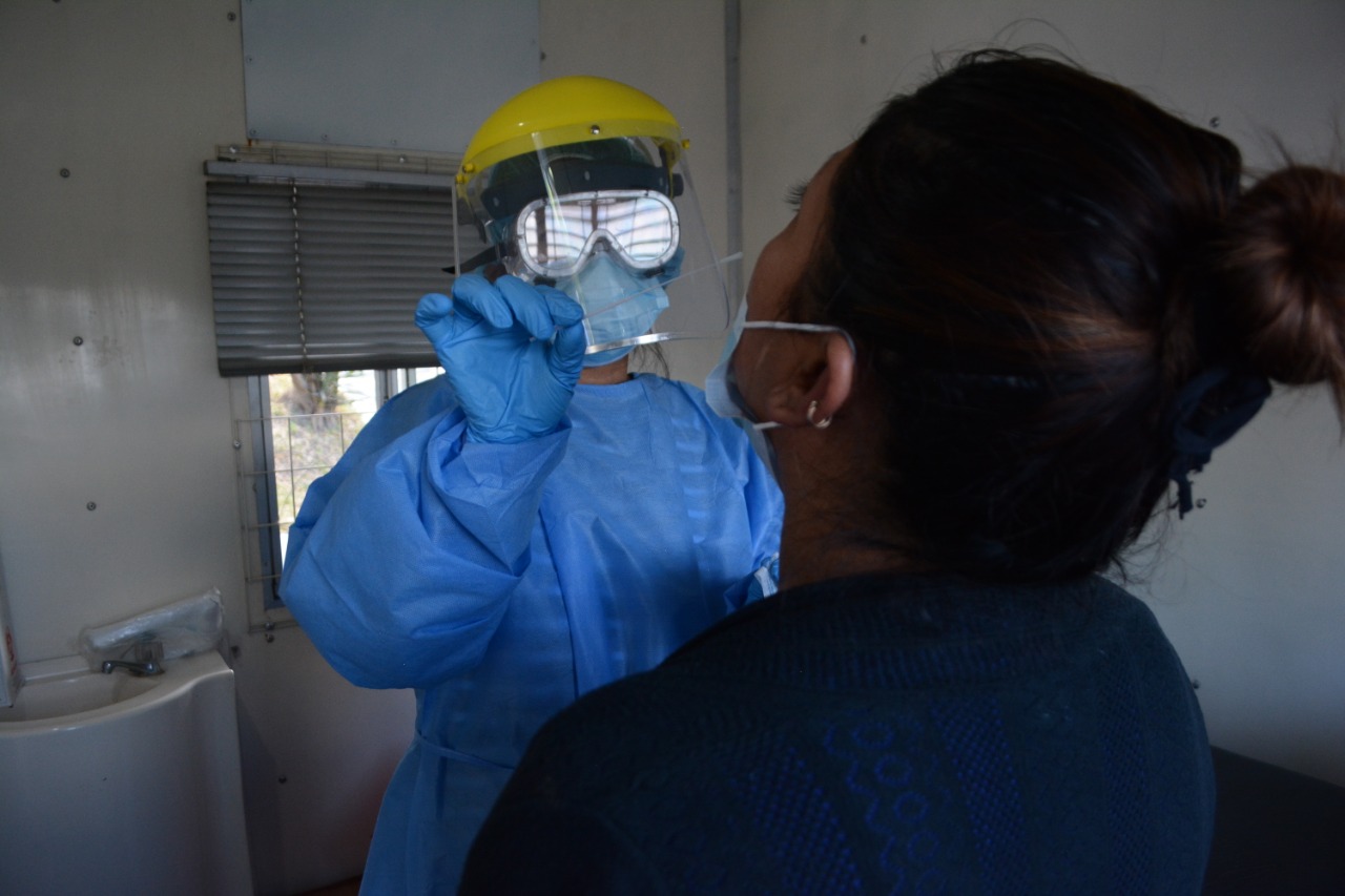 Ministerio de Salud realiza tamizajes en los laboratorios móviles./Foto: MSPAS.