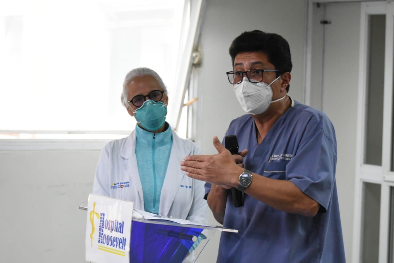 Hospital Roosevelt presenta plan para vacunar contra COVID-19 a personal