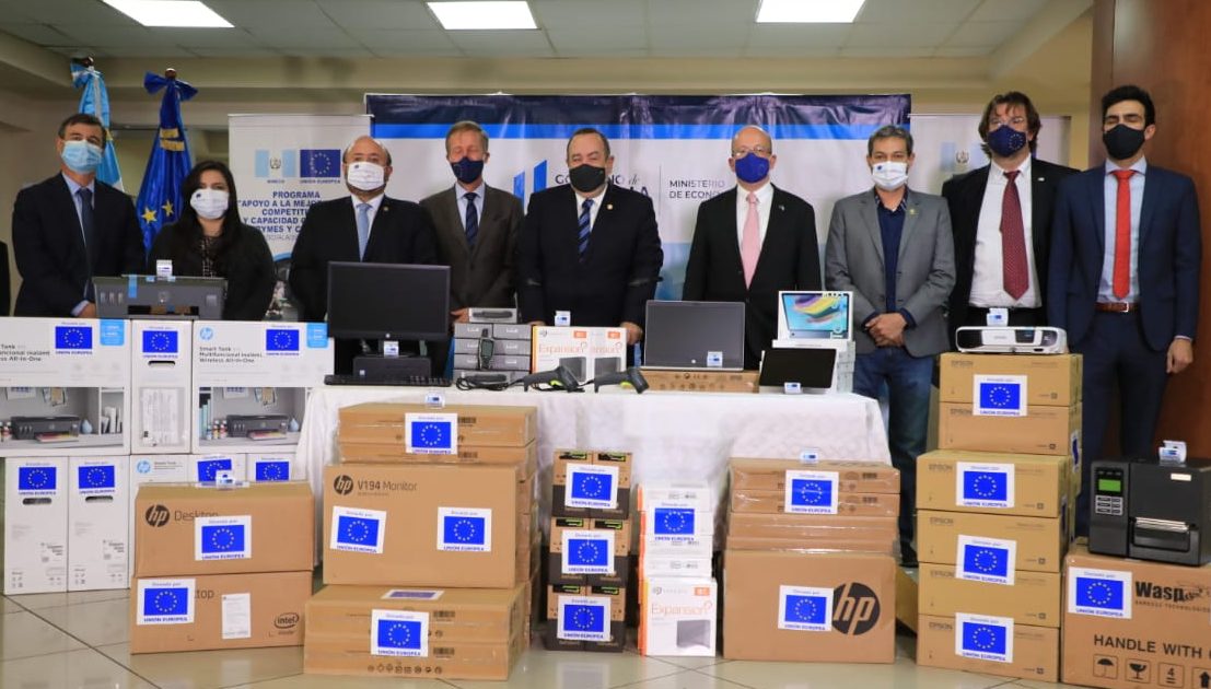 Unión Europea dona 11,5 millones de quetzales en suministros para apoyar a las Mipyme