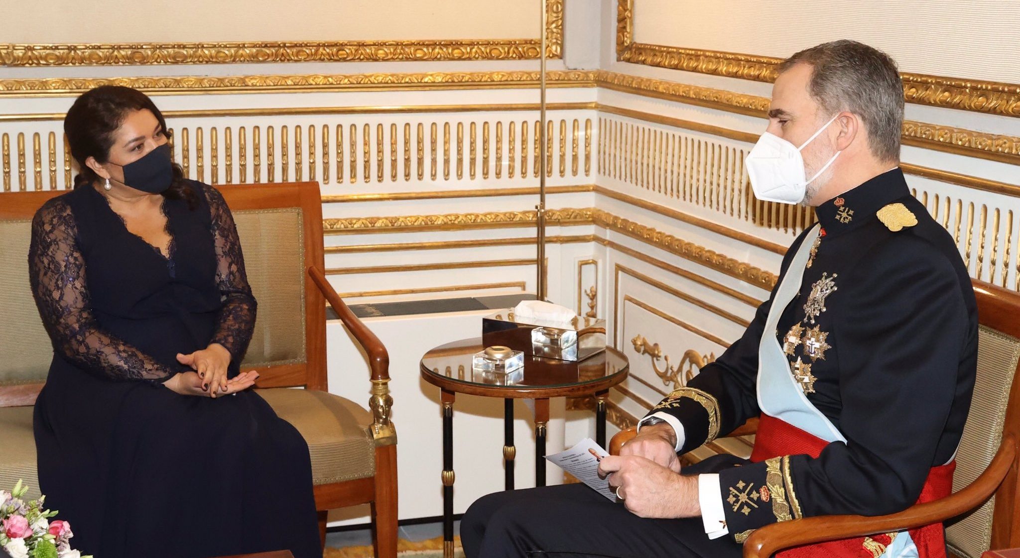 Embajadora de Guatemala en España entrega cartas credenciales al rey Felipe VI