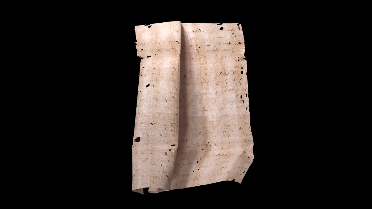 La tecnología permite leer una carta del siglo XVII sin abrirla ni dañarla