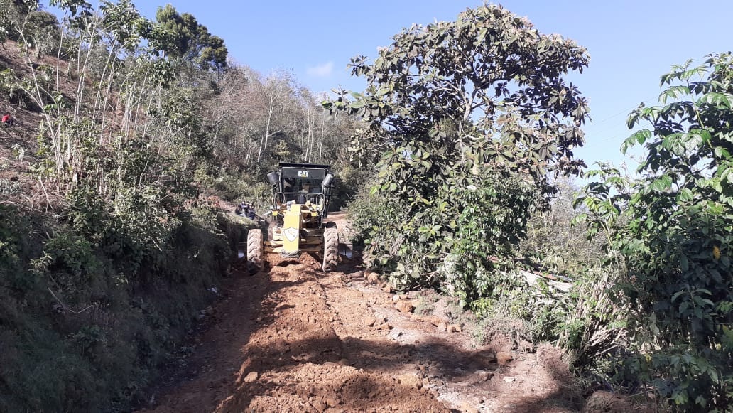 Ejército realiza trabajos para recuperar red vial en Huehuetenango