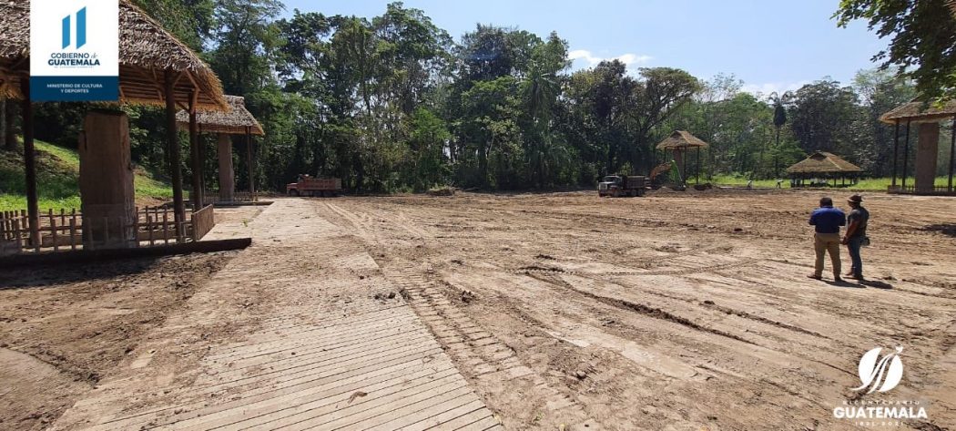 Retiran 7 mil metros cúbicos de lodo y limo de sitio arqueológico Quiriguá