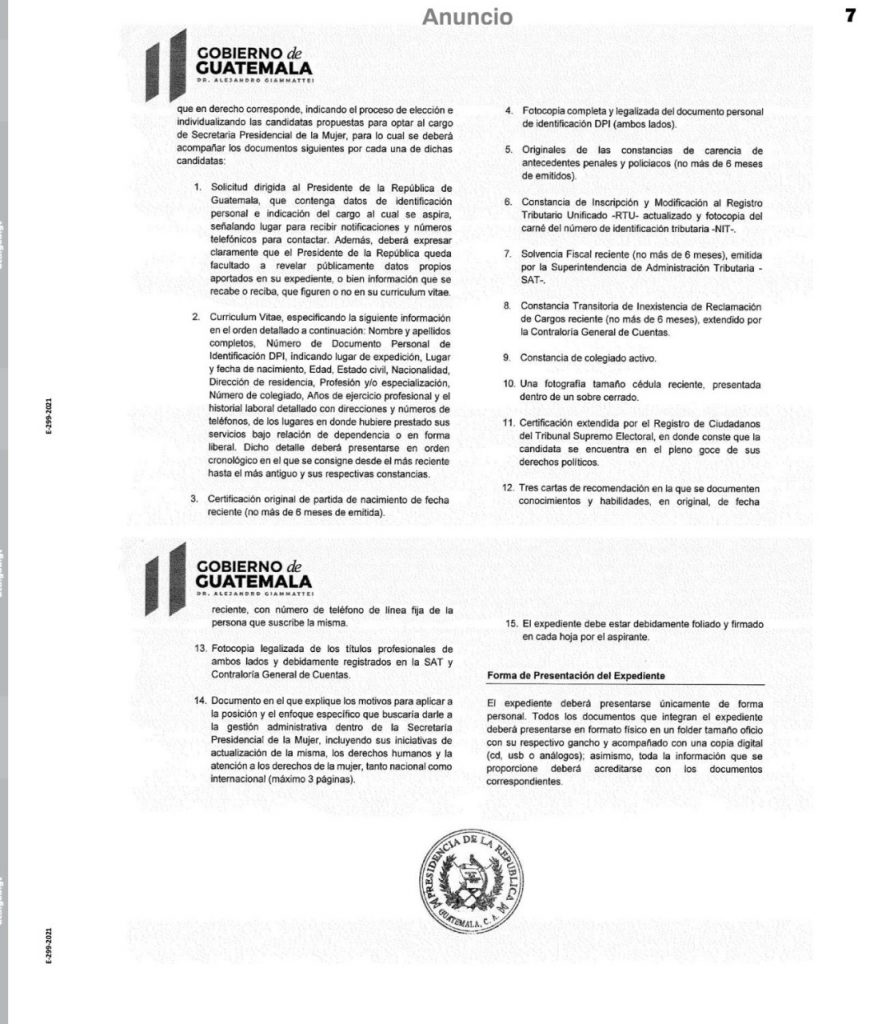 Imagen dos la convocatoria