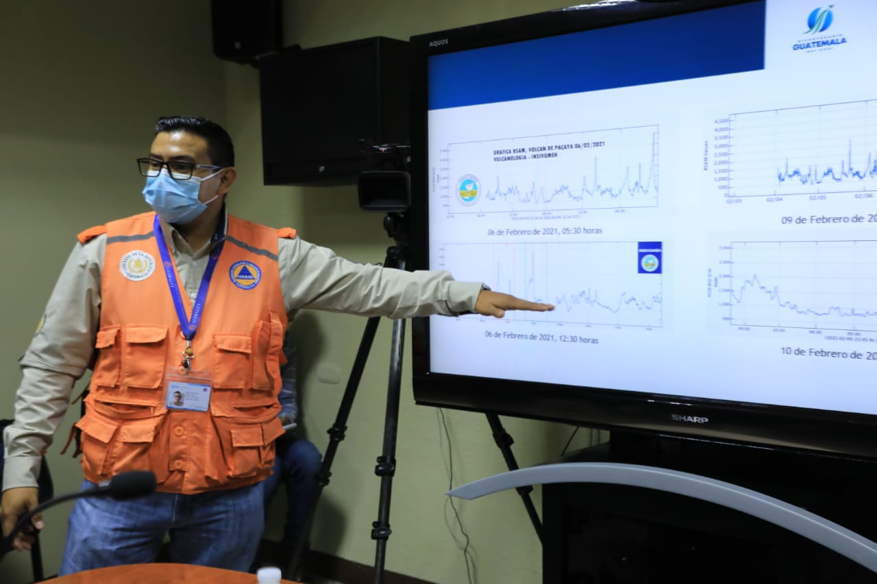 Monitorean incremento de actividad de los volcanes Fuego, Santiaguito y Pacaya