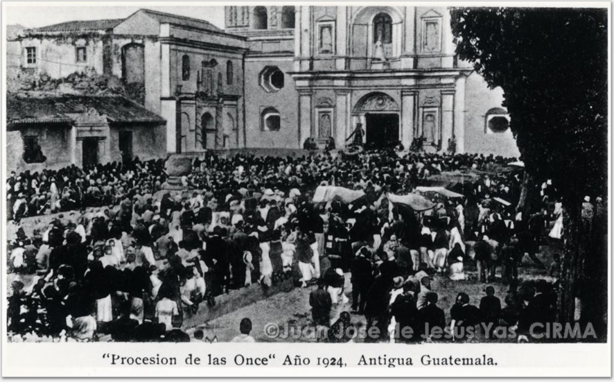La primera procesión de Guatemala