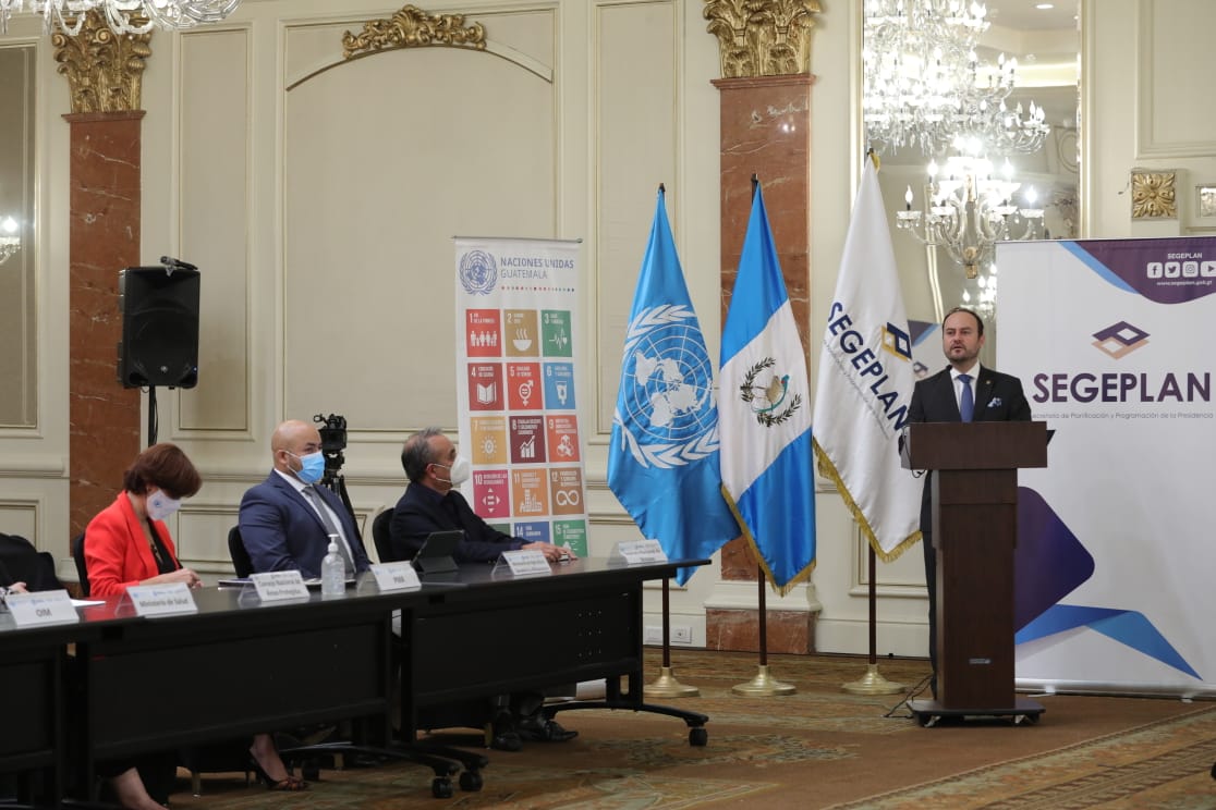 Pedro Brolo, canciller guatemalteco, resaltó el trabajo de Naciones Unidas en Guatemala./Foto: Minex.