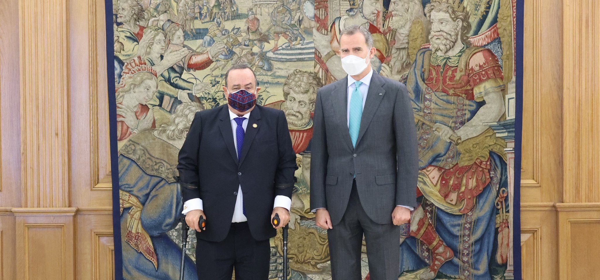 Presidente Giammattei se reúne con el rey Felipe VI de España