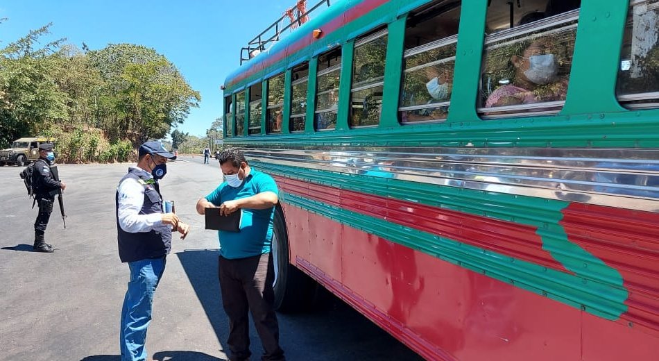 Operativos en la ruta a carretera a El Salvador