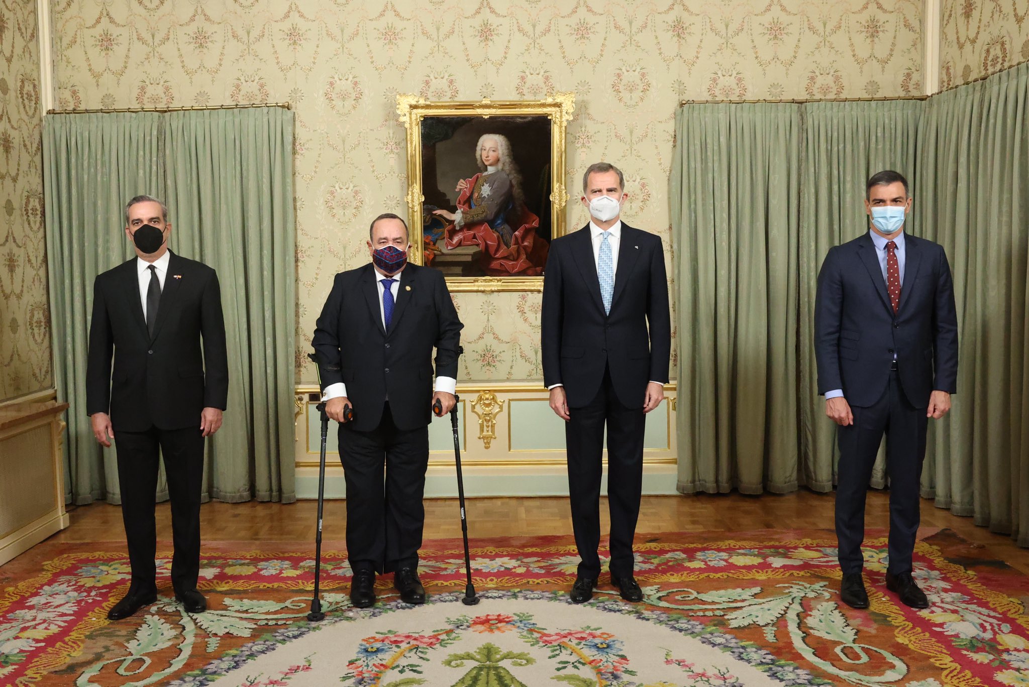 El Rey de España cena con presidentes de Guatemala y República Dominicana