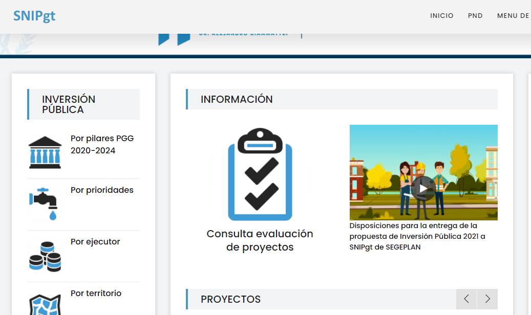 SNIPgt permite darles seguimiento a los proyectos de inversión pública
