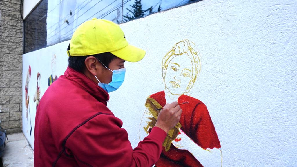 Cultura de la población totonicapense quedará plasmada en un mural