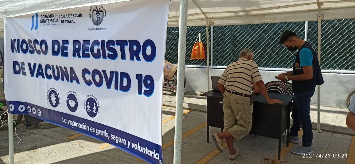 Izabal habilita quioscos de registro para segunda etapa de vacunación contra el COVID-19