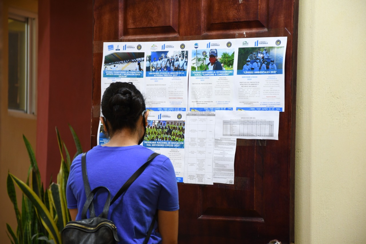 Jóvenes de Baja Verapaz buscan sumarse al Servicio Cívico