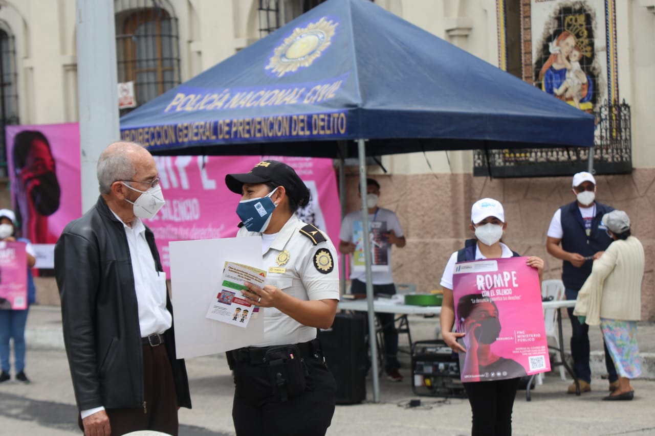 PNC mantiene acciones de prevención para evitar hechos de violencia en la zona 1