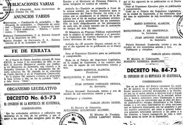 Acuerdo que da vida a la condecoración JARBIN YELMO