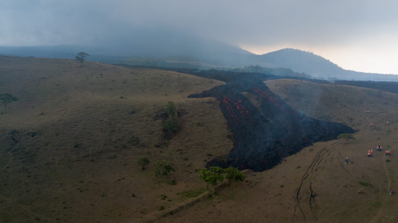 Flujos de lava del volcán de Pacaya no presentan avance este viernes