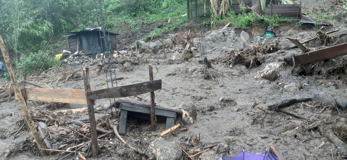 Inundaciones y deslizamientos afectan a más de mil 500 personas en Quiché