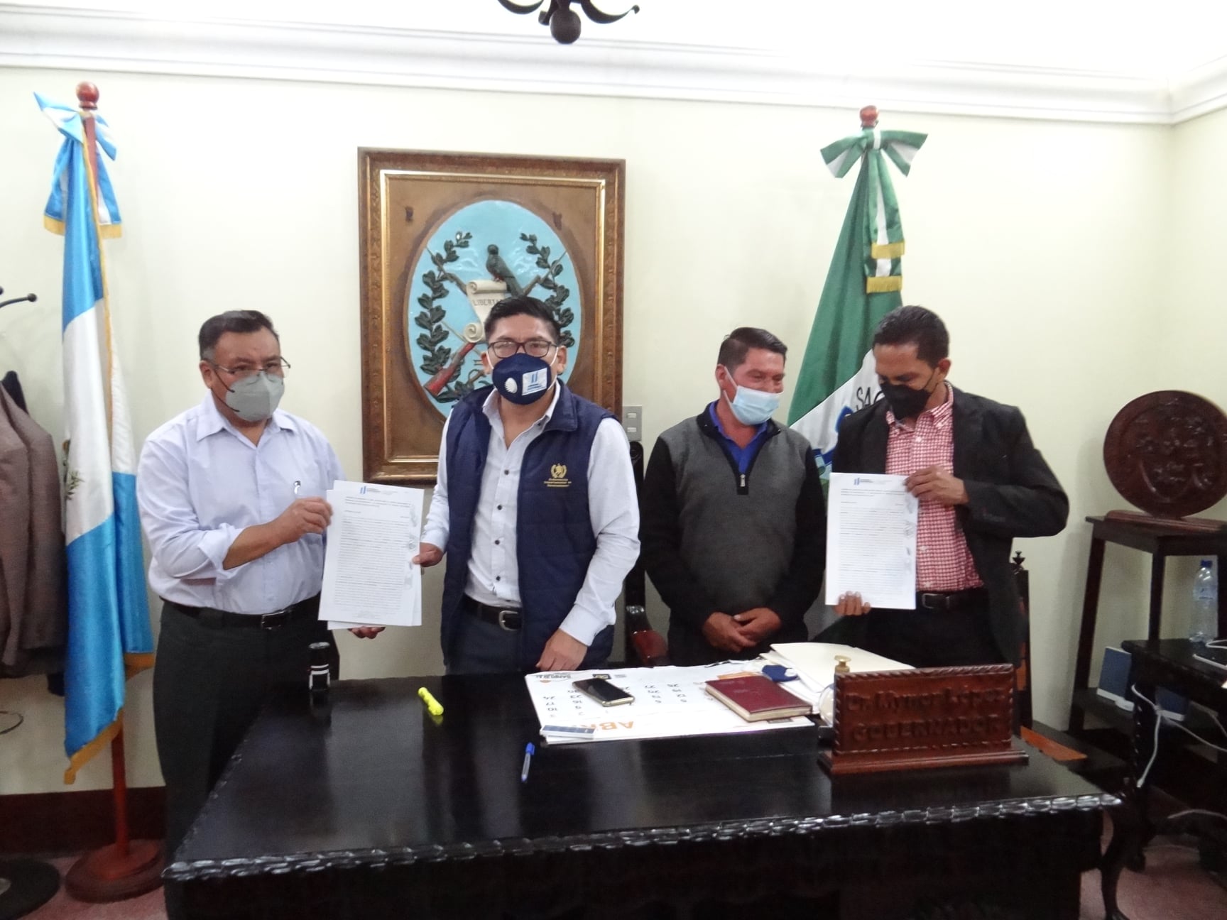 Convenios viabilizan obras en tres municipios de Sacatepéquez