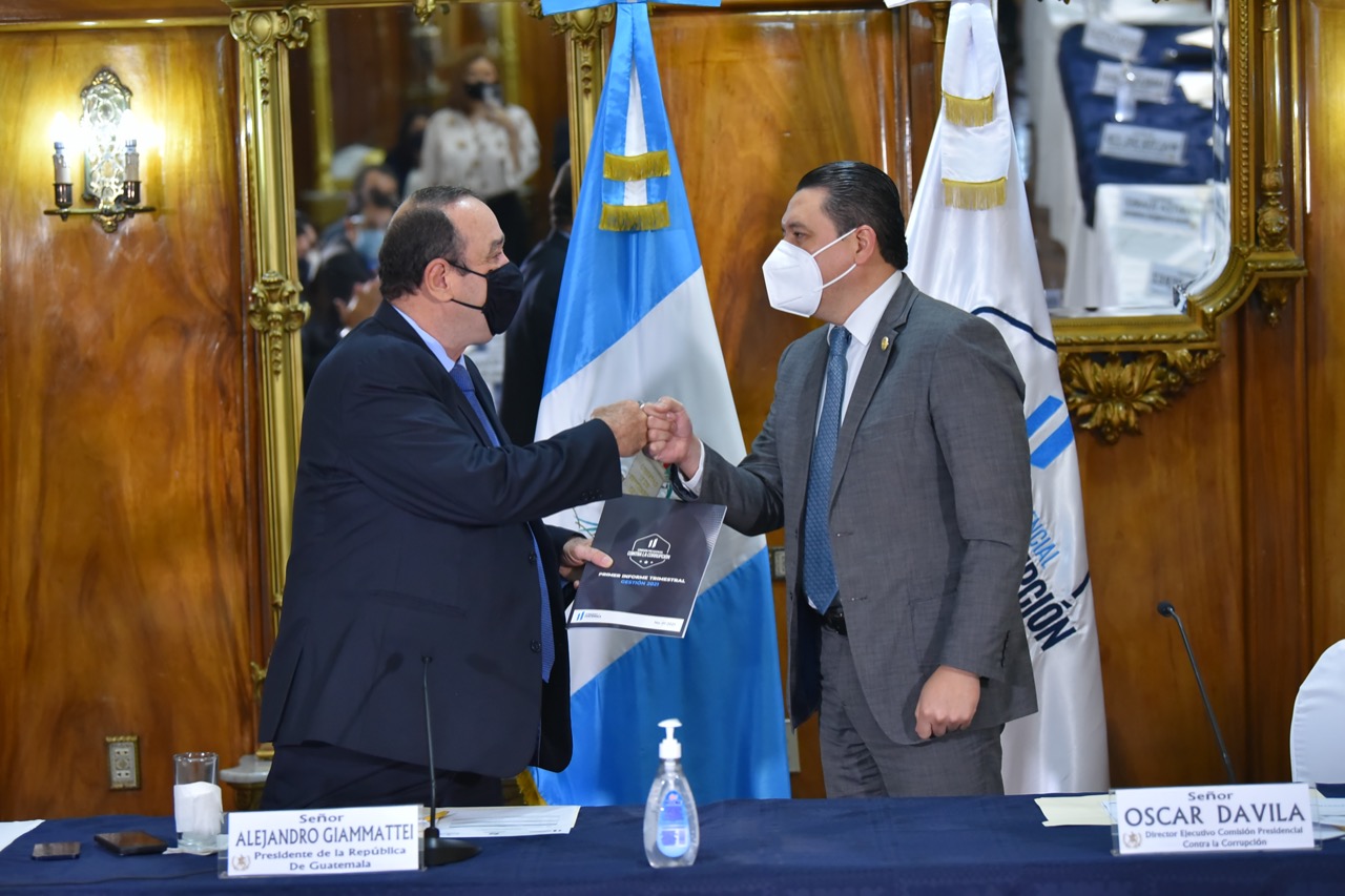 Comisión Presidencial contra la Corrupción presenta primer informe de gestión de 2021