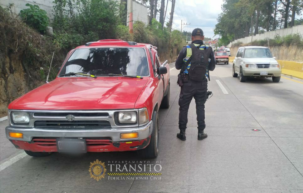 Tránsito de la PNC reporta más de 2 mil operativos en las carreteras este año