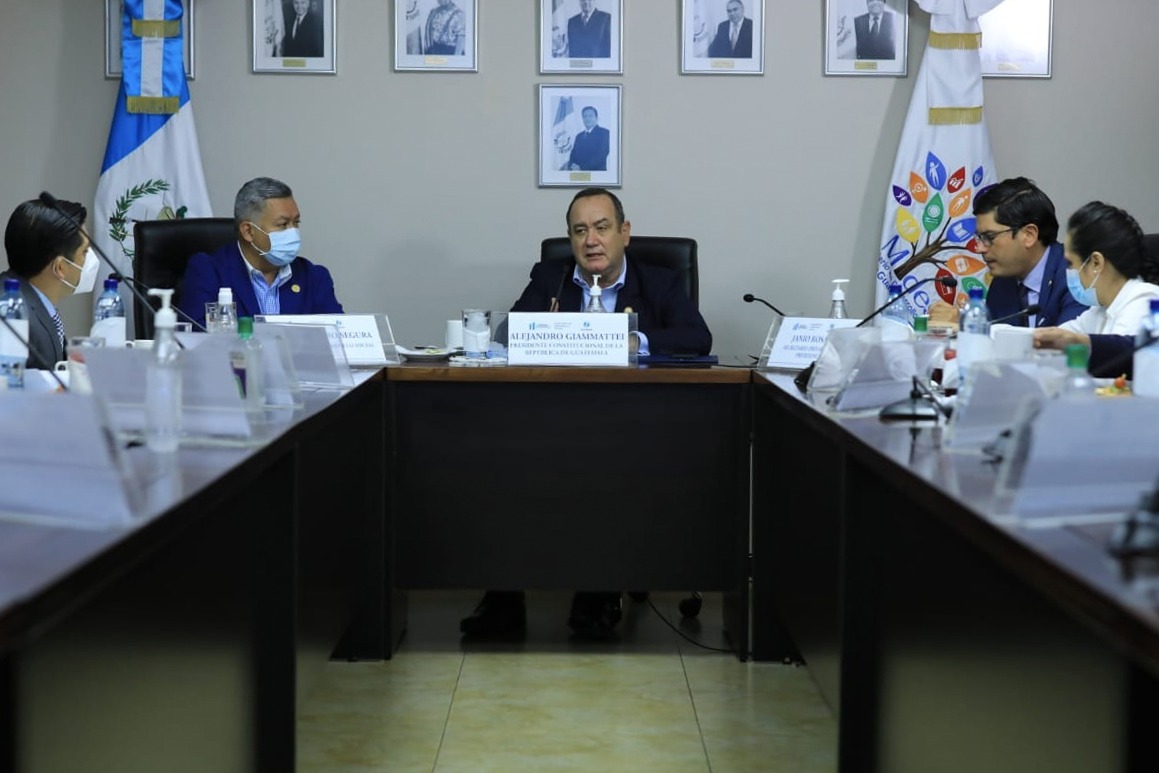 Visita del presidente al Ministerio de Desarrollo Social
