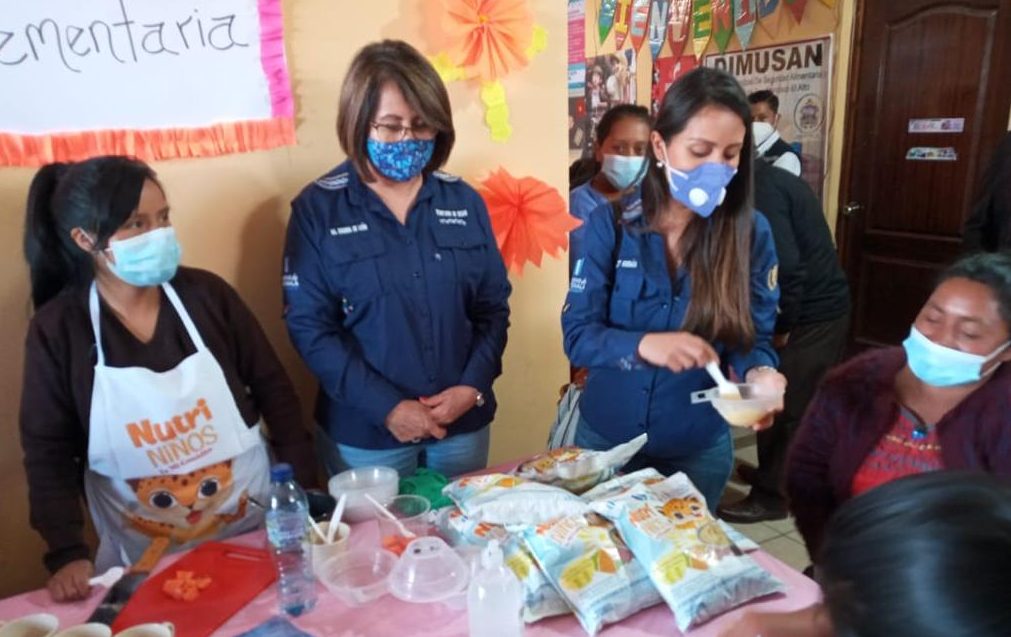 Titular de la Sesan verifica acciones contra la desnutrición en Totonicapán