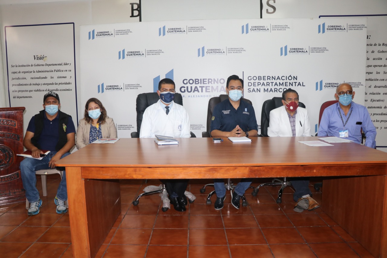 Articulan acciones para frenar casos de COVID-19 en dos municipios de San Marcos