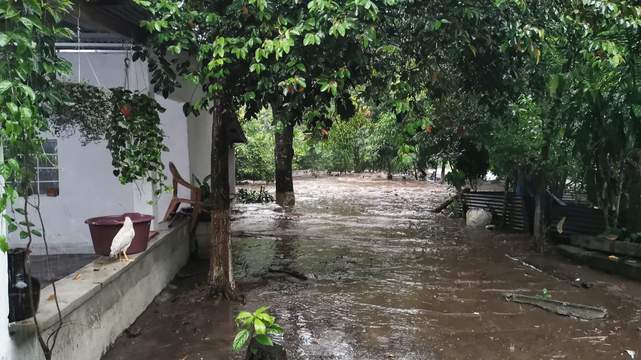 Casa con inundaciones