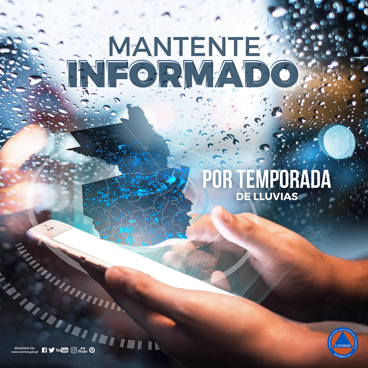 Conred atiende 127 incidentes por temporada lluviosa