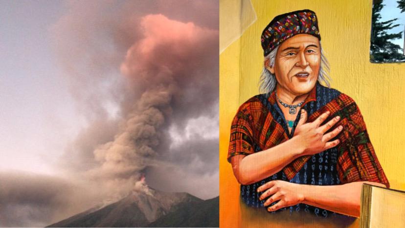 Ak´abal y su poema al volcán de Fuego