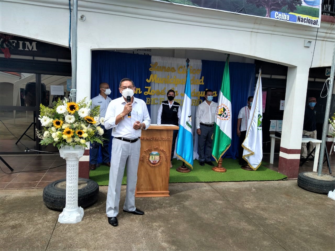 Realizan lunes cívico en San José La Máquina