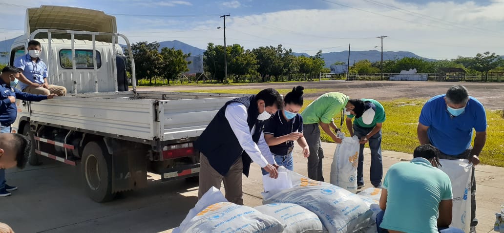 Jutiapa recibe 15 mil kilos de alimento complementario